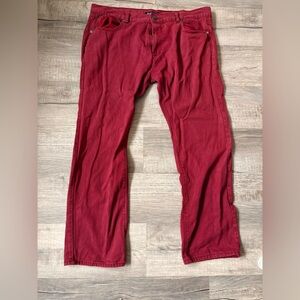 Jeanetix size 42 men’s Jeans Burgundy